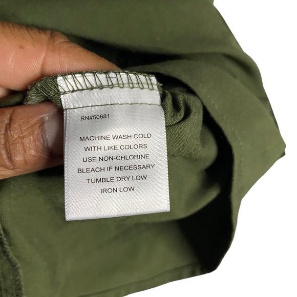 Grey's Anatomy Hunter Green Spandex Stretch Top - Picture 4 of 7